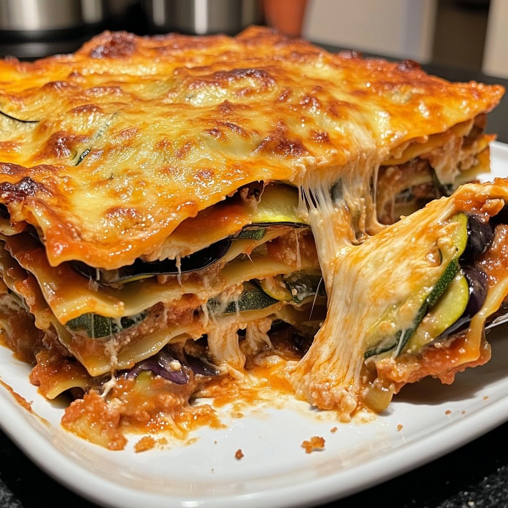 Lasagne mit Zucchini und Aubergine