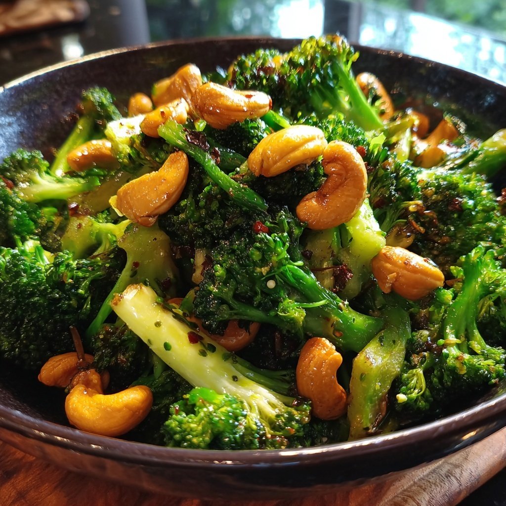 Brokkoli Wok Mit Cashews