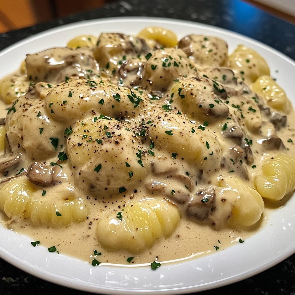 Gnocchi mit Pilzrahm