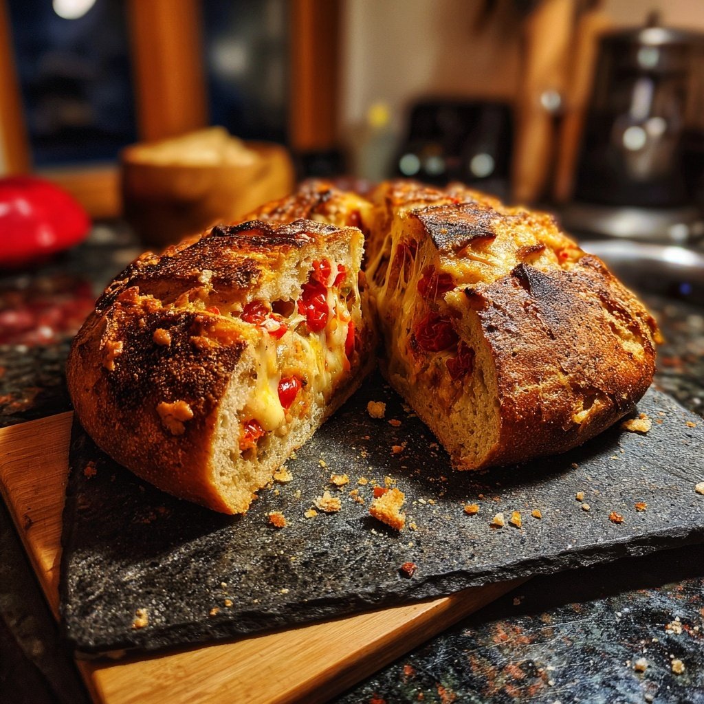 Zupfbrot Mit Tomaten Und Käse