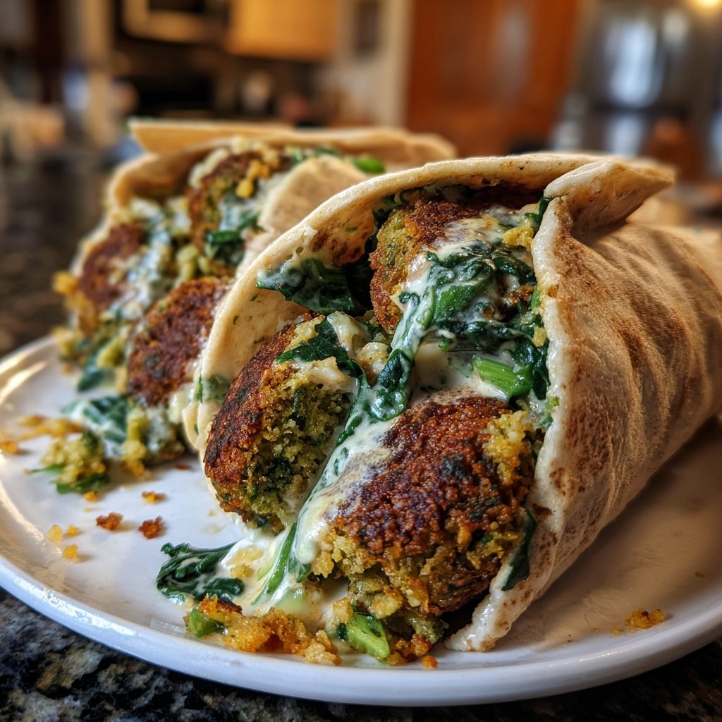 Falafel im Wrap