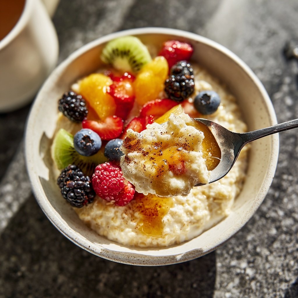 Frühstück für Kinder mit Haferbrei
