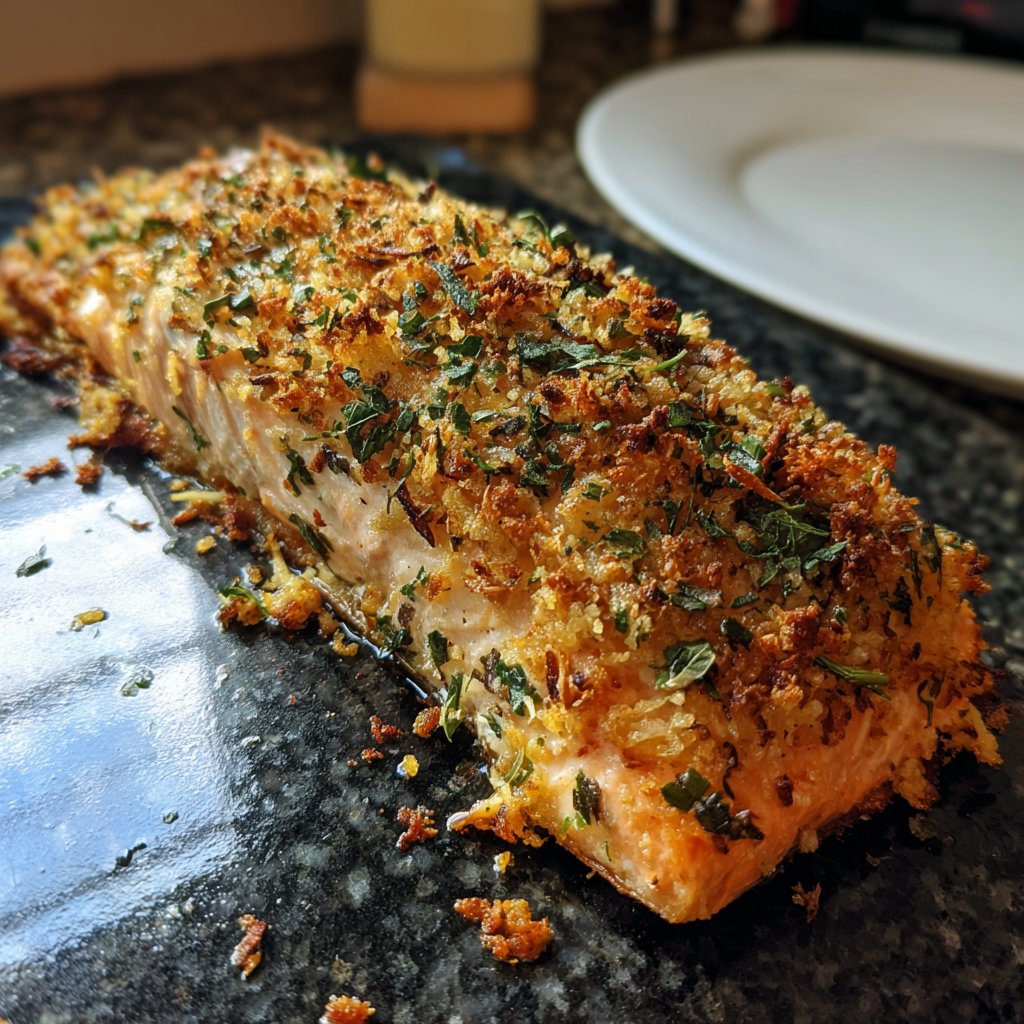 Ofenlachs mit Zitronenkruste