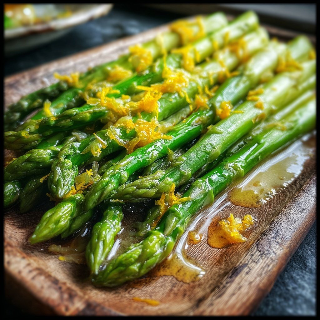 Grüner Spargel Mit Zitronenbutter
