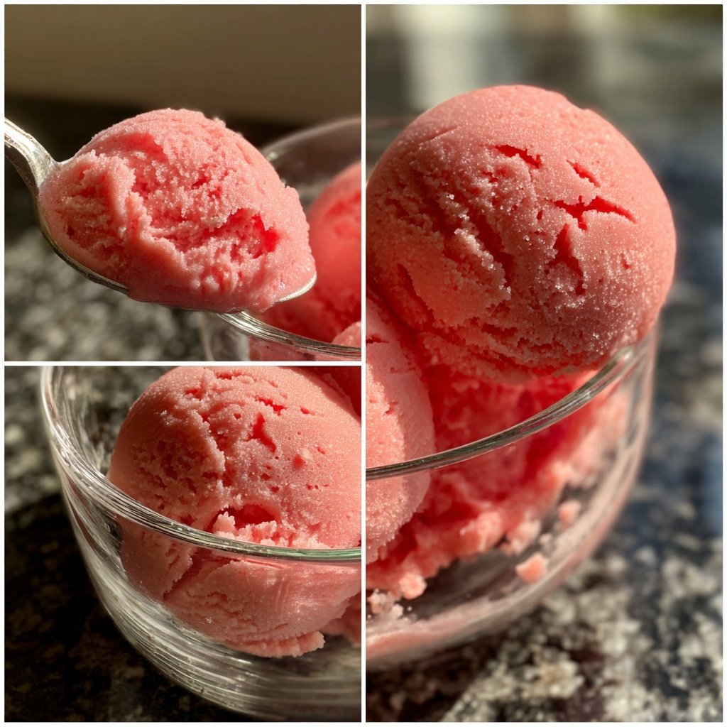 Erdbeer Sorbet Selbstgemacht