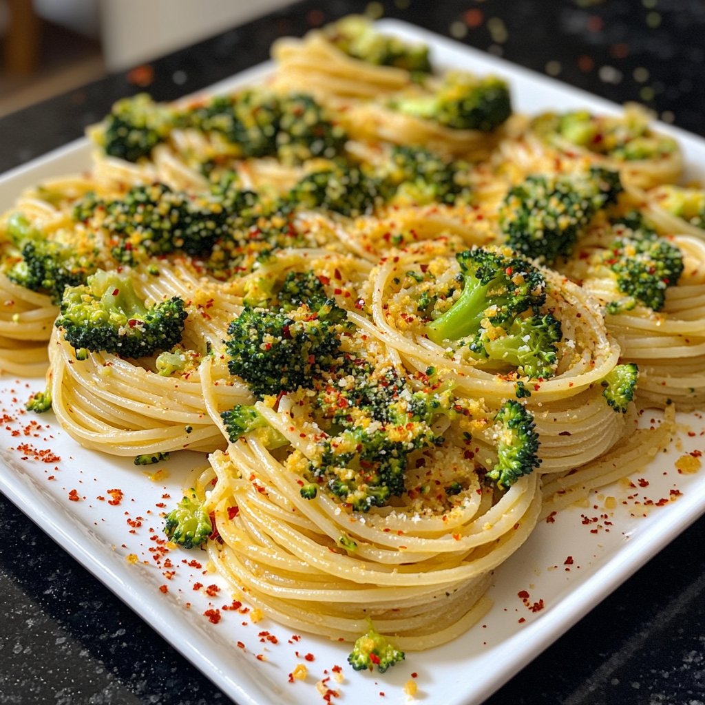 Spaghetti mit Brokkoli und Chili
